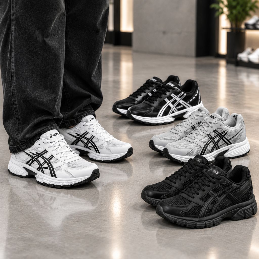 کفش ورزشی Asics مردانه مدل Arian-مشکی سفید