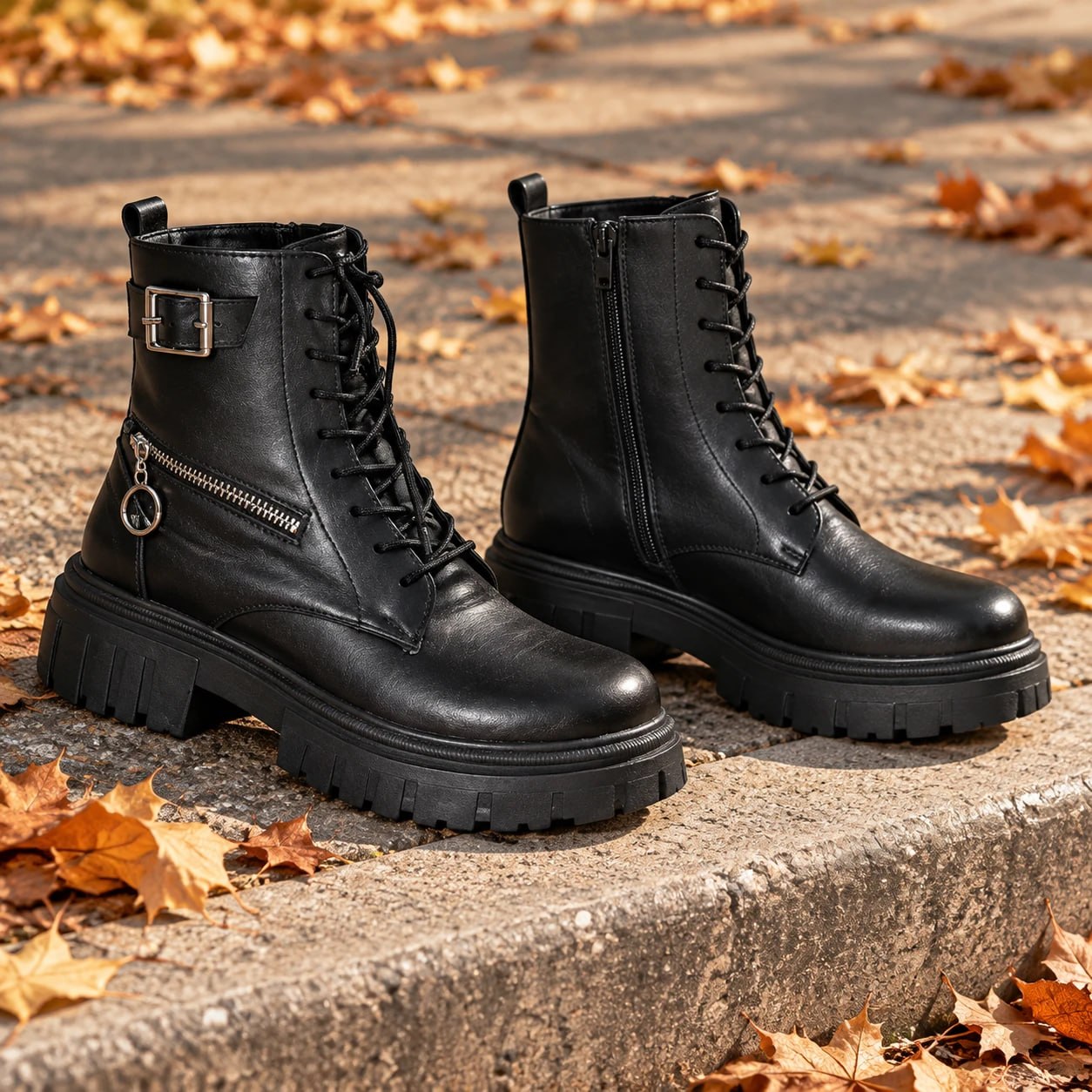 نیم بوت زنانه سگک دار زیپی مدل Farnaz